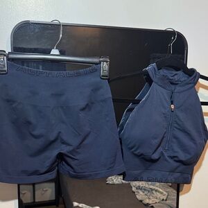 Alphalete Amplify Women's Dark Blue/Indigo Athletic Set